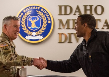 U.S. Navy Sailors assigned to the USS IDAHO submarine visit Idaho