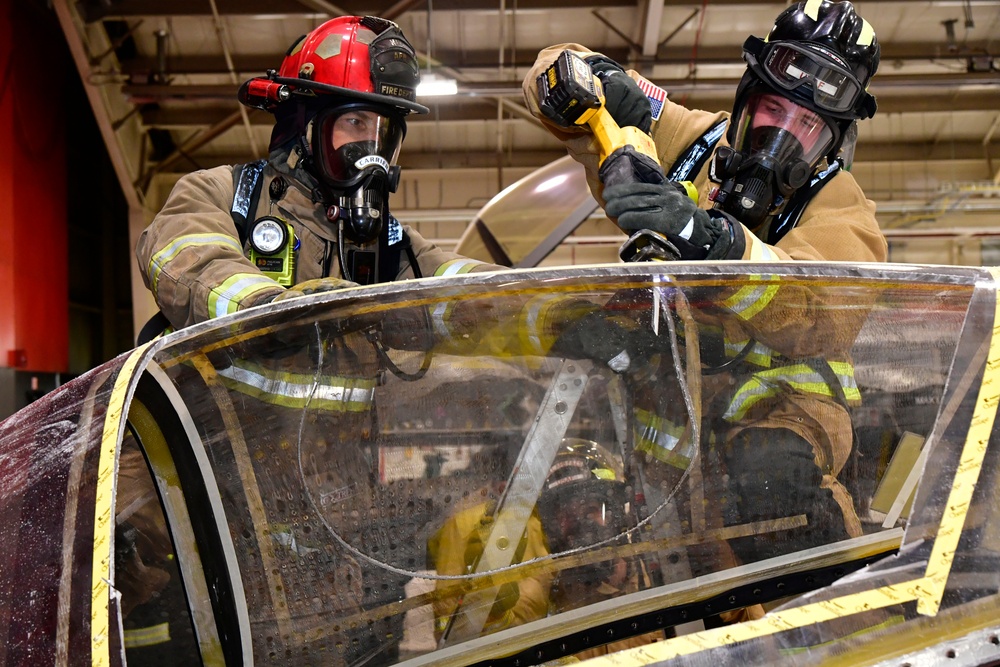 Air Force first responders work emergency best practices