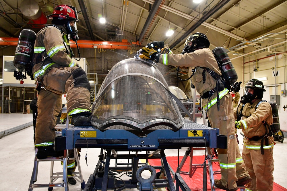 Air Force first responders work emergency best practices