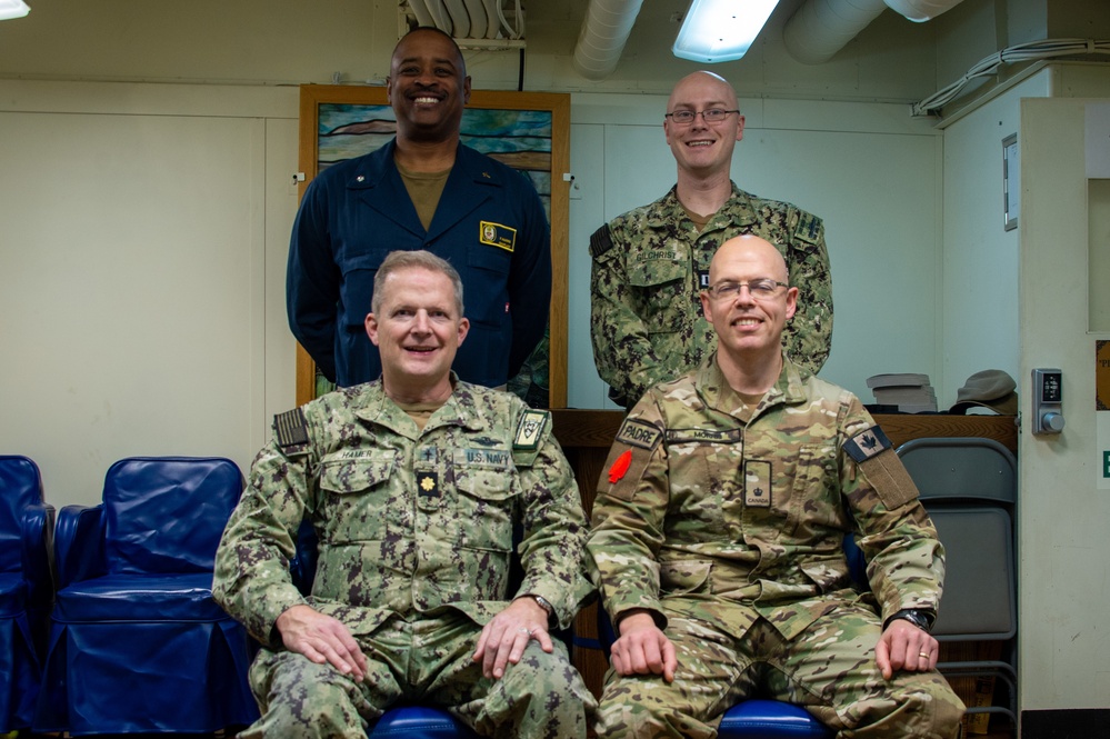 Canadian Armed Forces Chaplain Visits USS Boxer