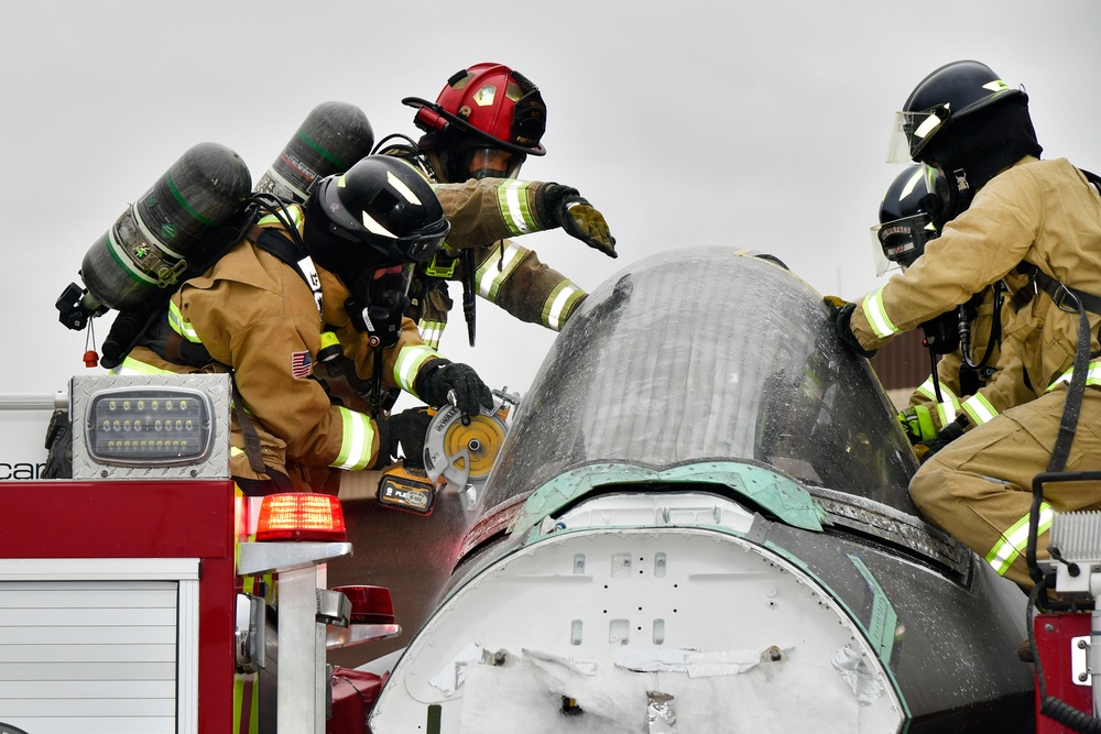 Air Force first responders work emergency best practices