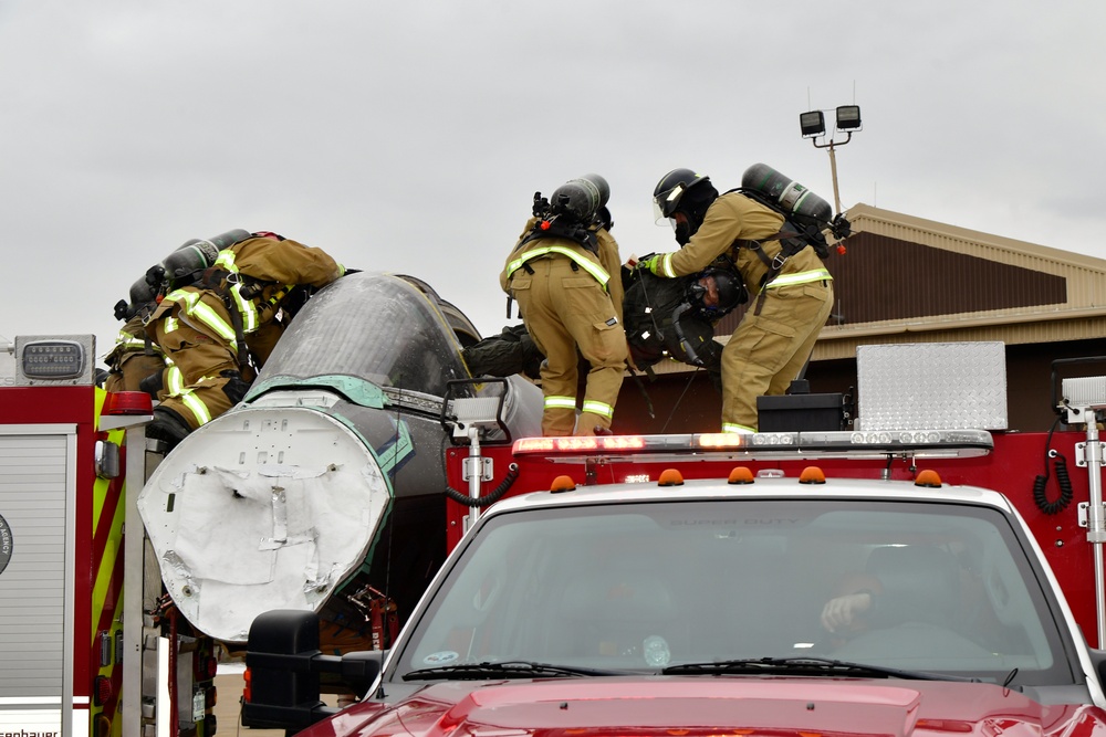 Air Force first responders work emergency best practices