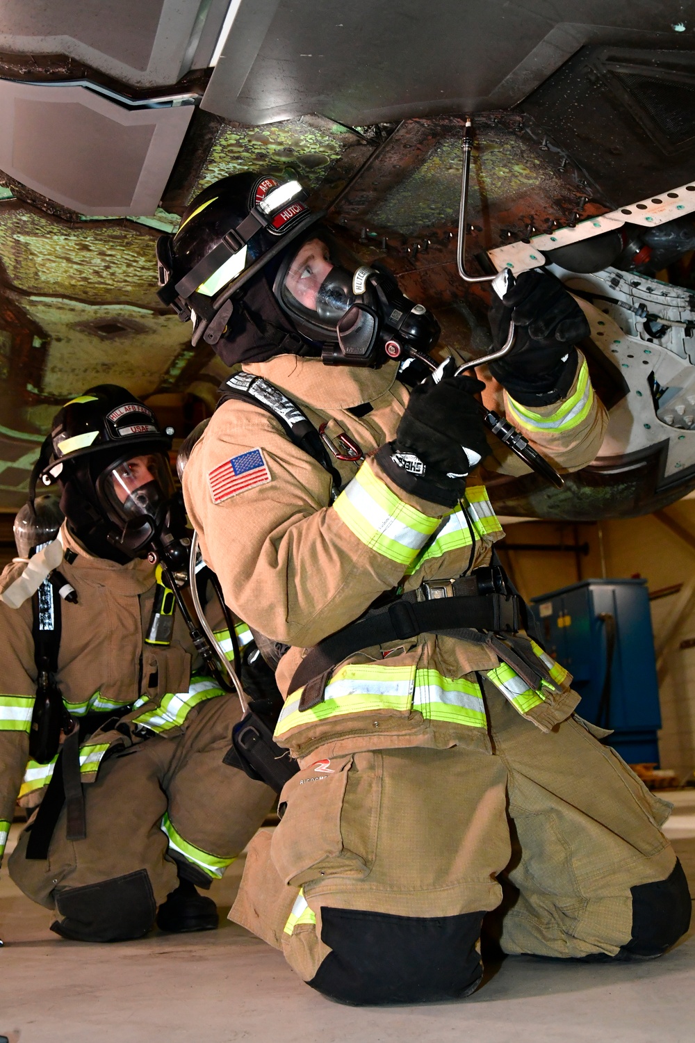 Air Force first responders work emergency best practices