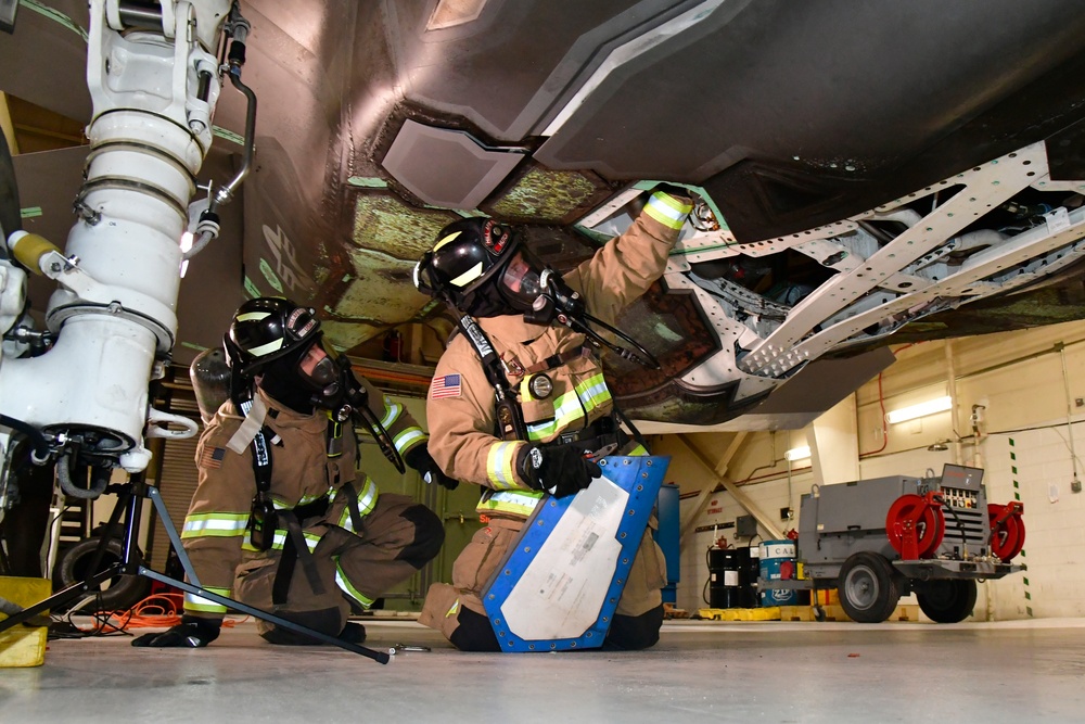 Air Force first responders work emergency best practices