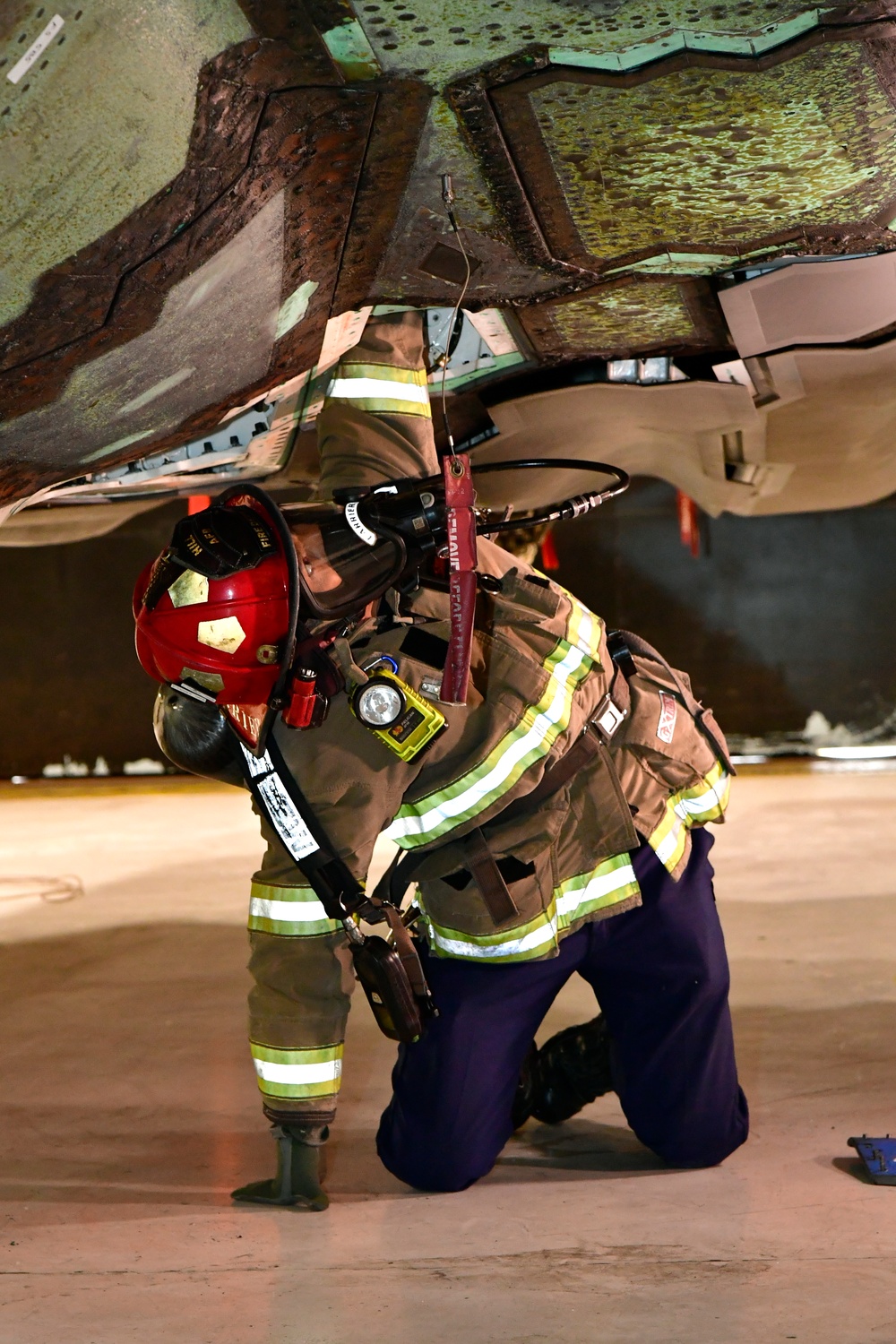 Air Force first responders work emergency best practices