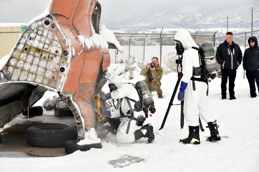 Air Force first responders work emergency best practices