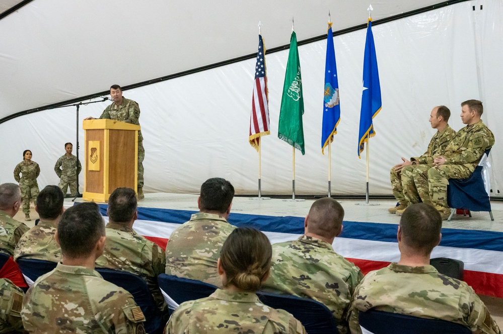 908th EARS Change of Command ceremony