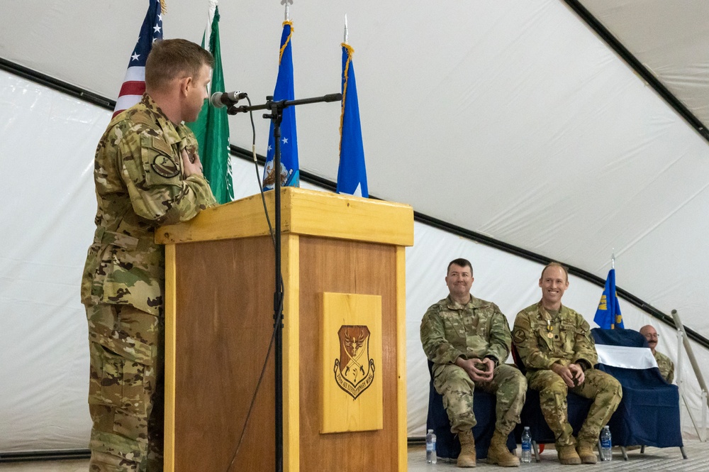 908th EARS Change of Command ceremony