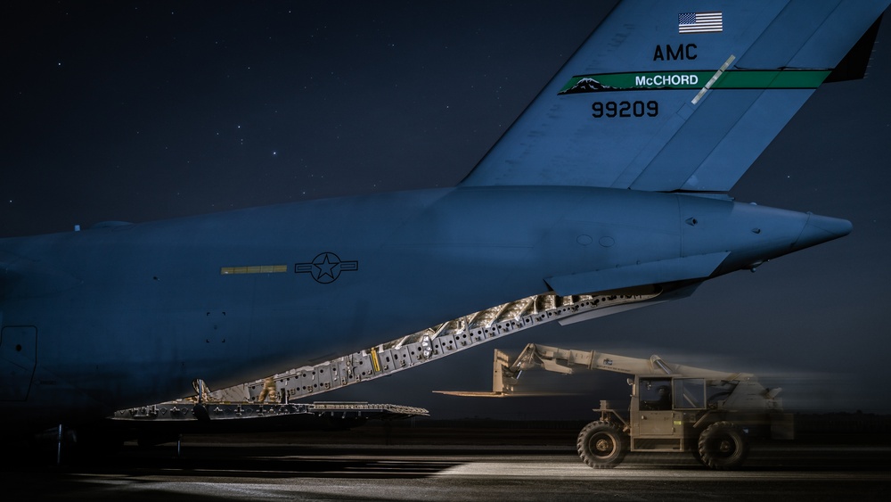 Coalition Forces deliver Counter-ISIS Train and Equip Fund (CTEF) cargo