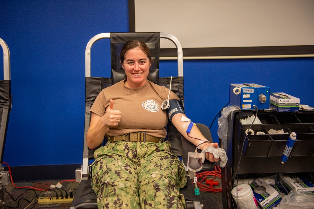 Naval Base San Diego Holds a Blood Drive