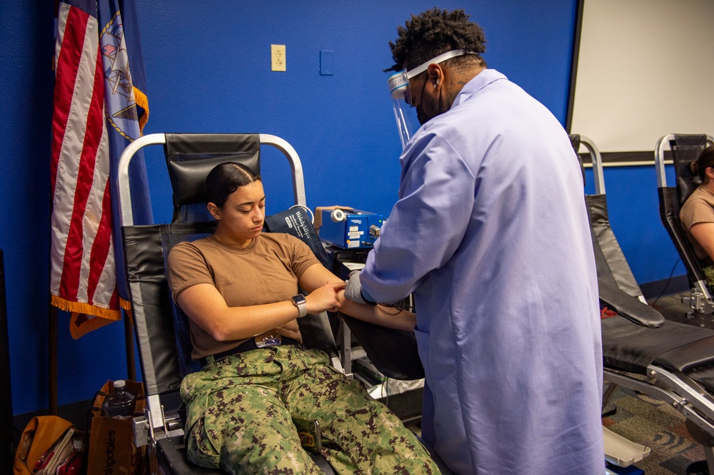 Naval Base San Diego Holds a Blood Drive