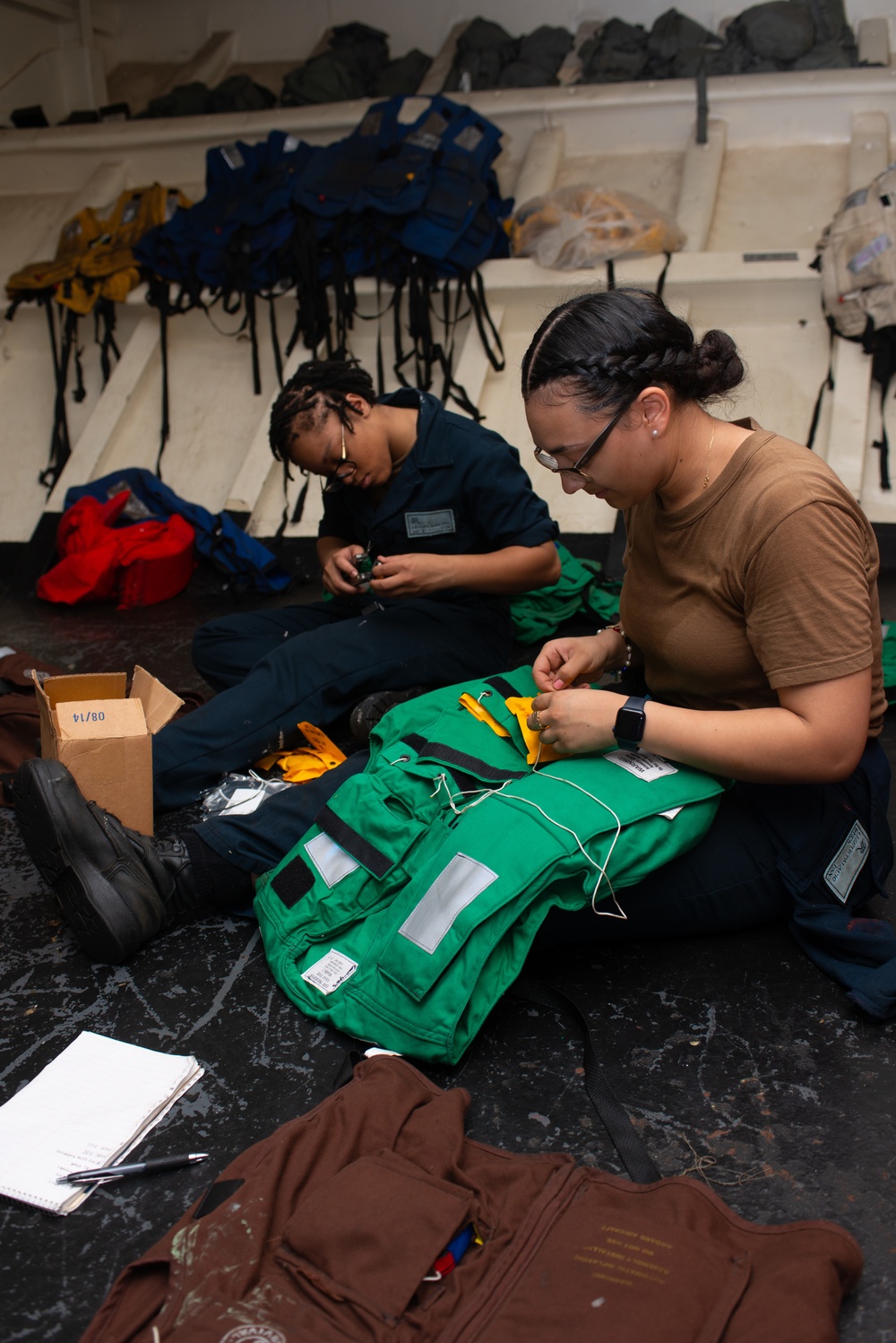 Nimitz Sailors Perform Maintenance