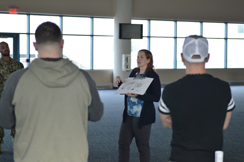 Naval Museum conducts volunteer training for LEGO shipbuilding event