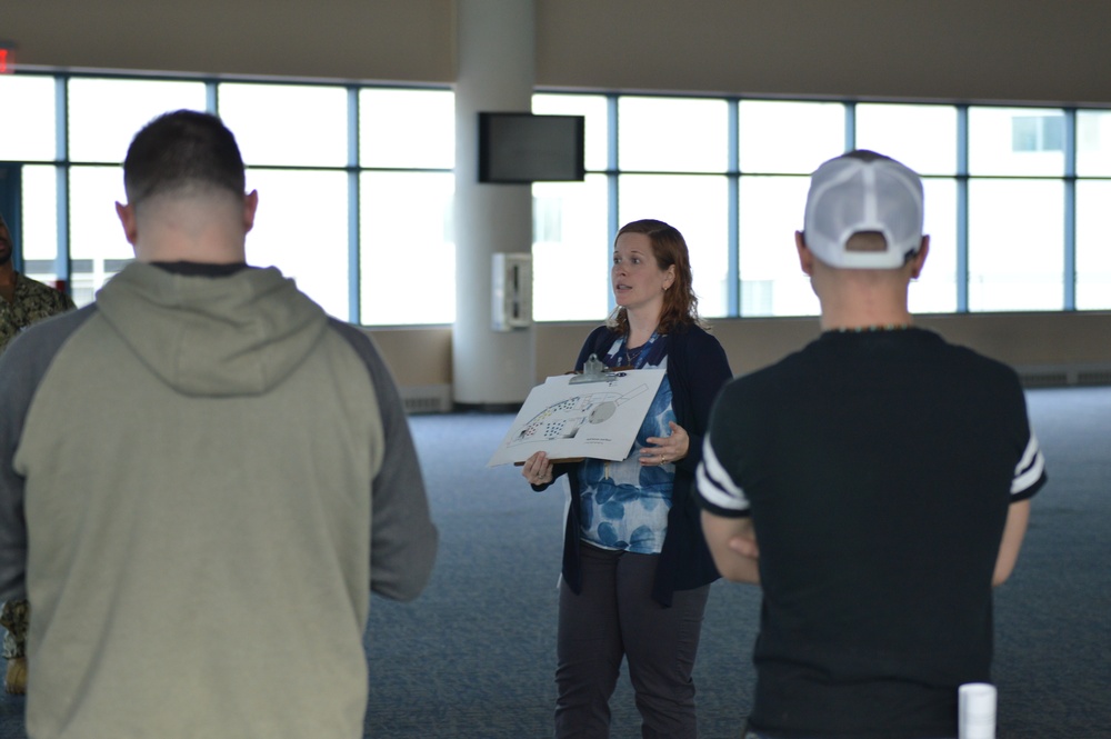 Naval Museum conducts volunteer training for LEGO shipbuilding event