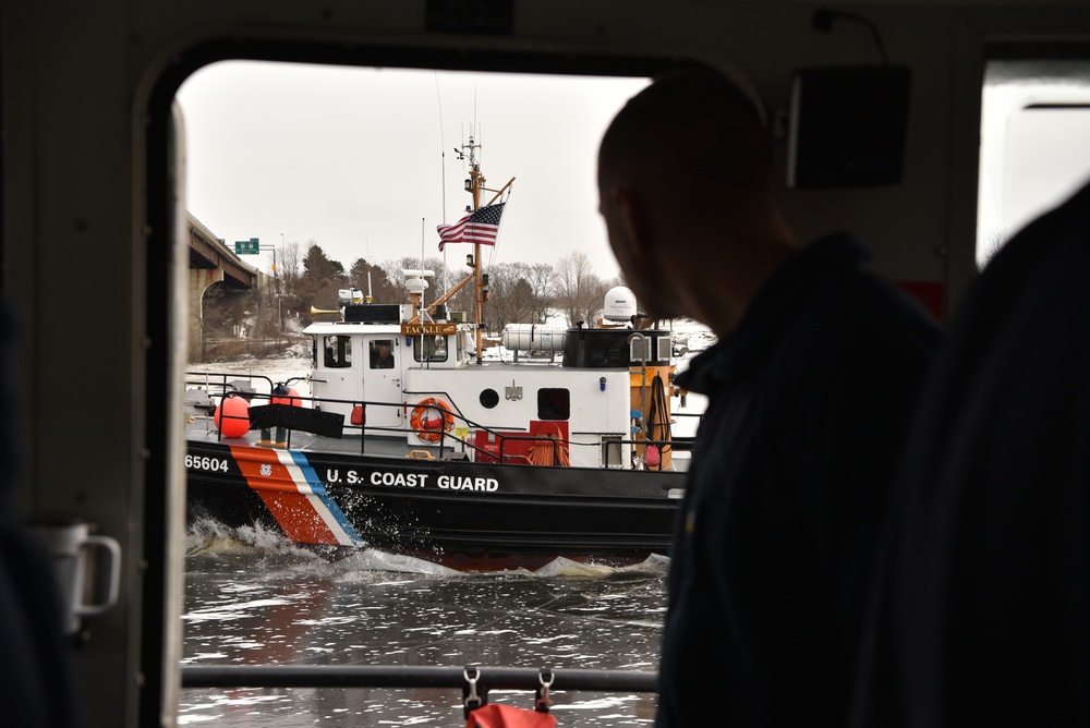 Icebreaking on the Penobscot River