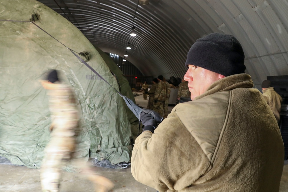 11th Field Hospital, 1st Medical Brigade Tent Exercise