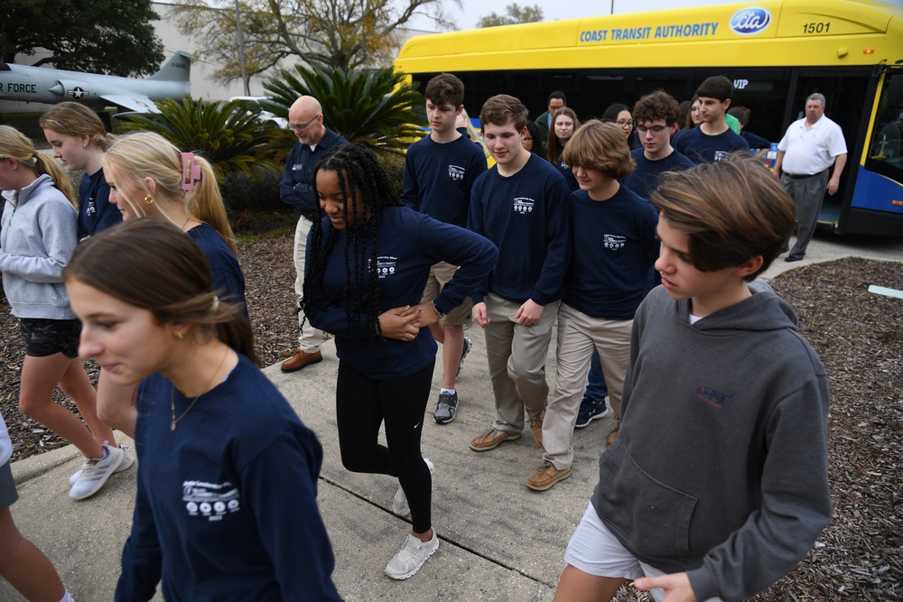 Biloxi Chamber of Commerce Junior Leadership members visit Keesler