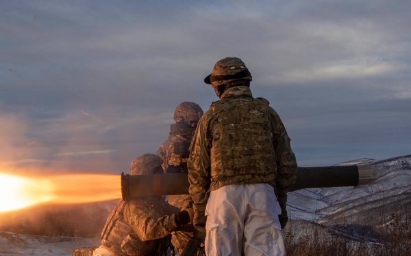 Arctic Wolves Fire TOW Missiles During Training