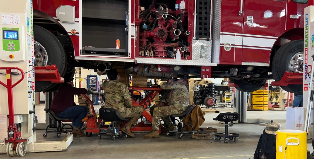 Depot introduces fire truck training for Soldiers