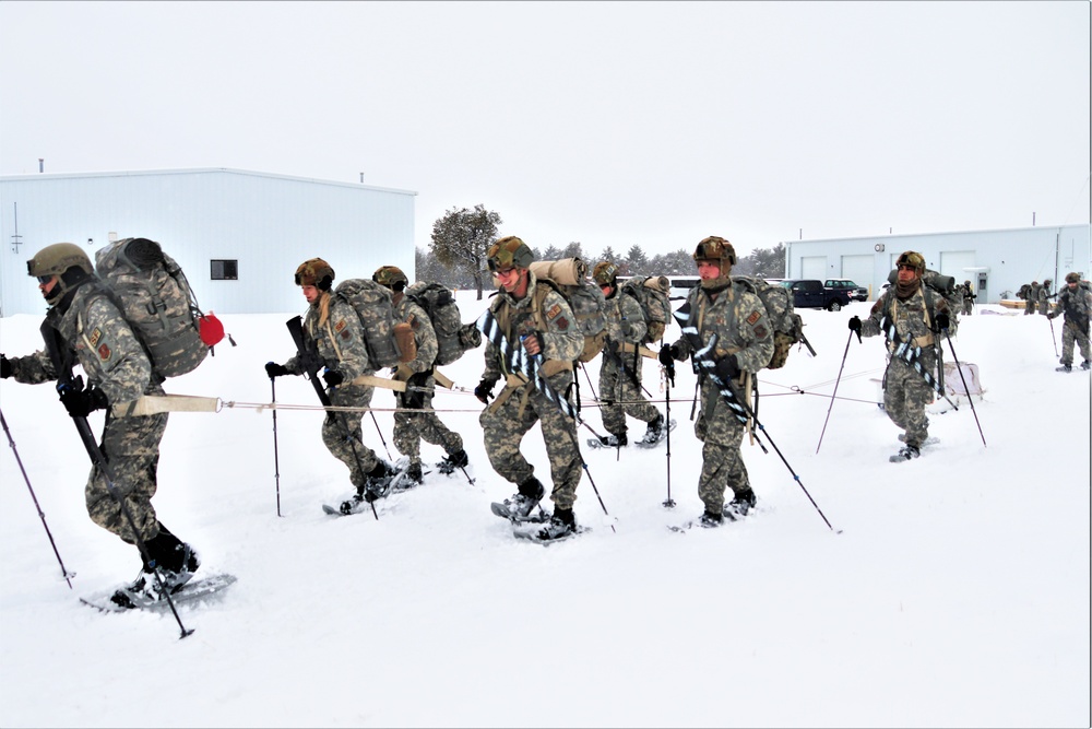 Airmen train in cold-weather operations, tactics, skills at Fort McCoy