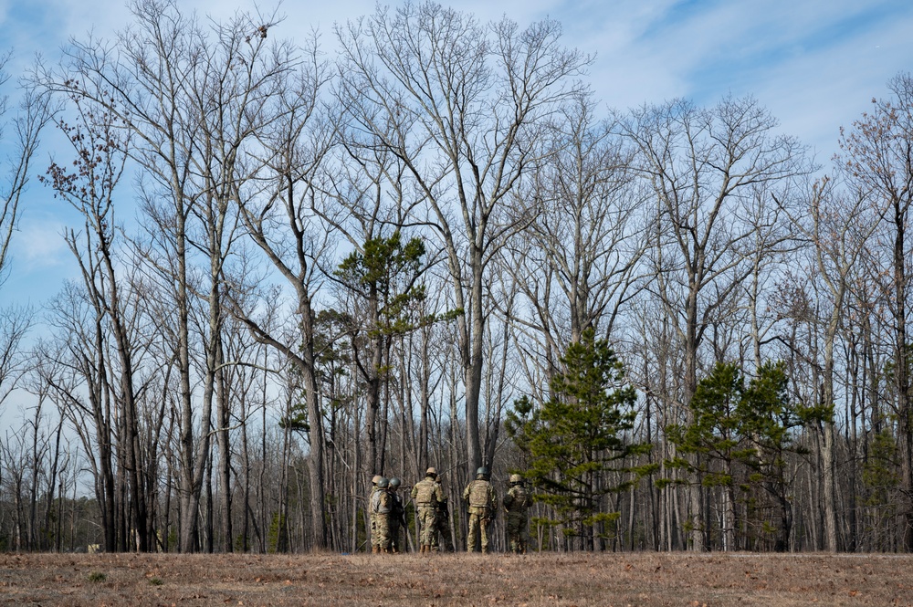 Outside the Wire students execute Shoot, Move and Communicate tactics training