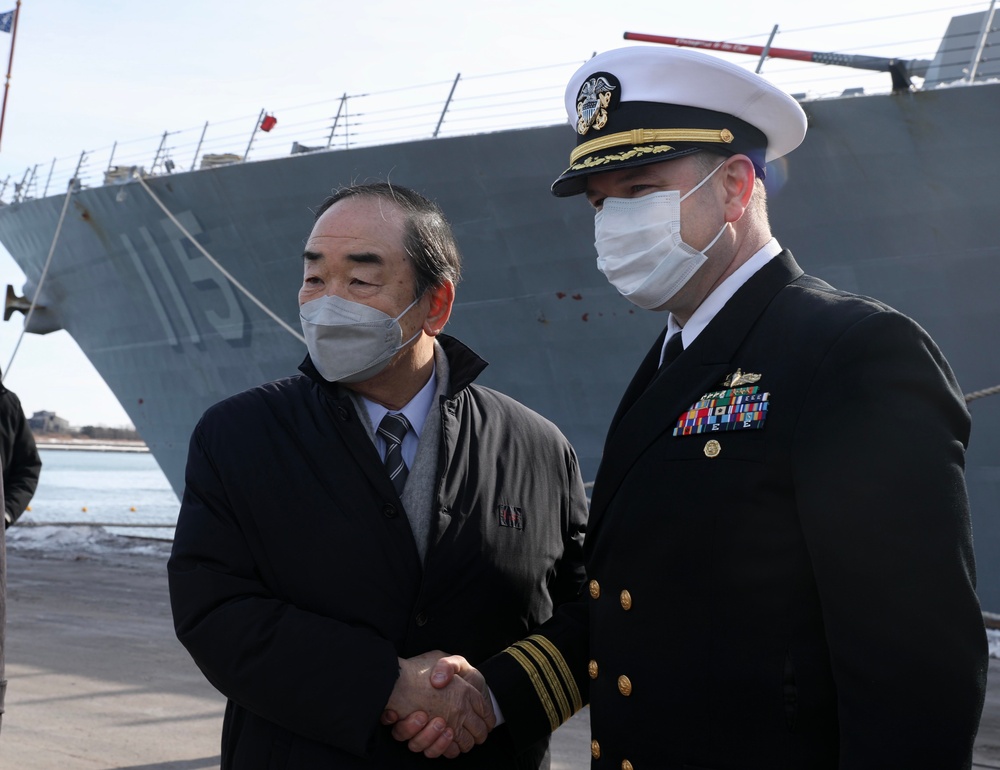 USS Rafael Peralta (DDG 115) Arrives in Tomakomai, Japan for a Scheduled Port Visit