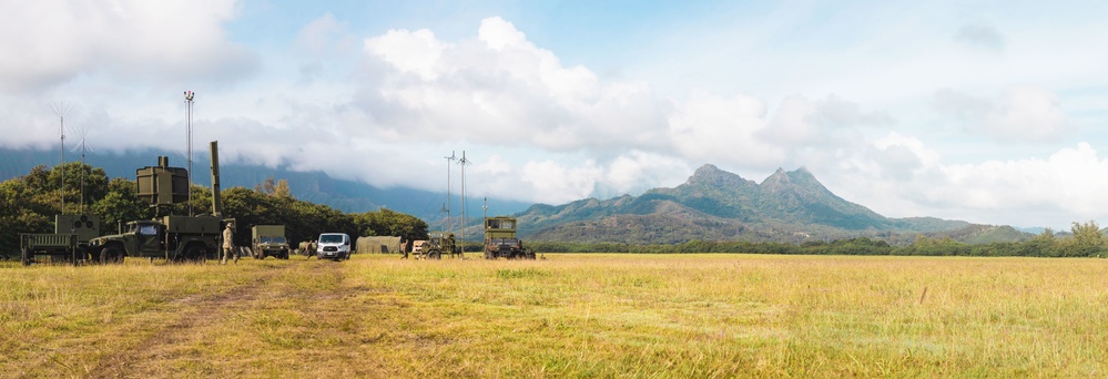 Marine Air Control Squadron 4, Navy, and Air Force conduct joint expeditionary air traffic control operations