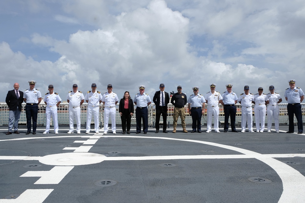 USCGC Stone hosts US Consulate General Brazil staff and Brazil Navy members in Suape