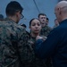 26th MEU Marine promoted aboard the USS Mesa Verde