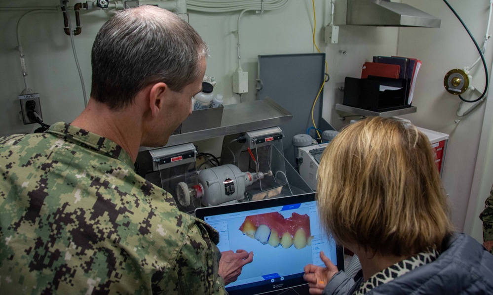 USS Ronald Reagan (CVN 76) Sailors host tour for Acting Assistant Secretary of Defense for Health Affairs