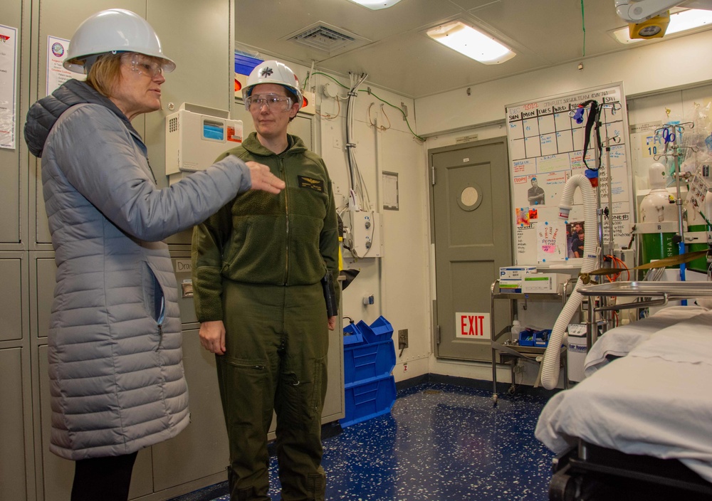 USS Ronald Reagan (CVN 76) Sailors host tour of Acting Assistant Secretary of Defense for Health Affairs