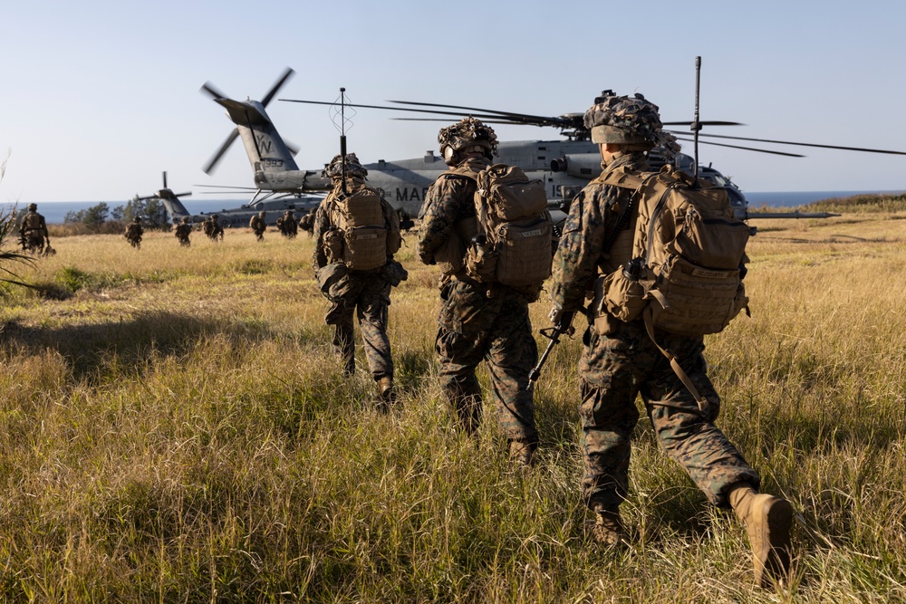 Marines of BLT 1/4 Conduct a Helo Raid Exercise