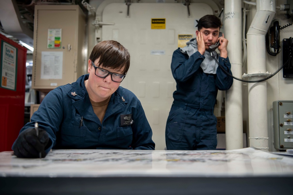 Sailors Participate In Flying Squad Drill