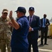 USCGC Spencer (WMEC 905) welcomes Lt. Gen. Kirk Smith, Rear Adm. Calvin Foster and Consulate Gen. Stevens