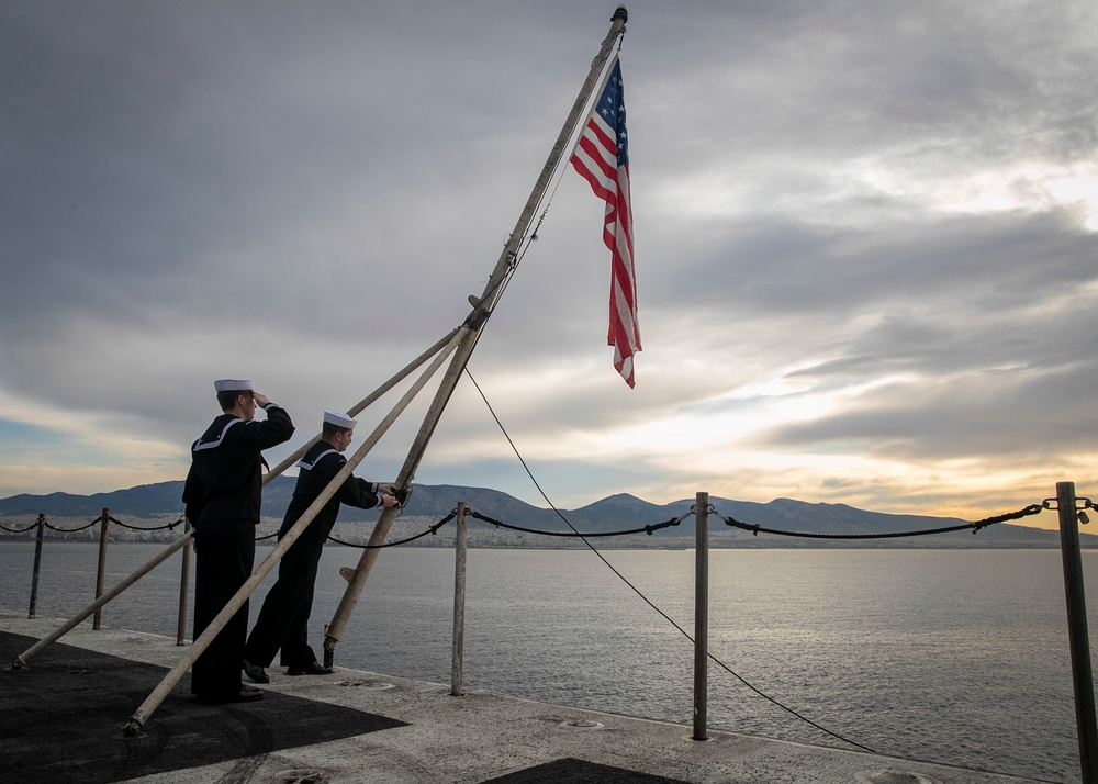 USS George H.W. Bush (CVN 77) Arrives in Piraeus, Greece