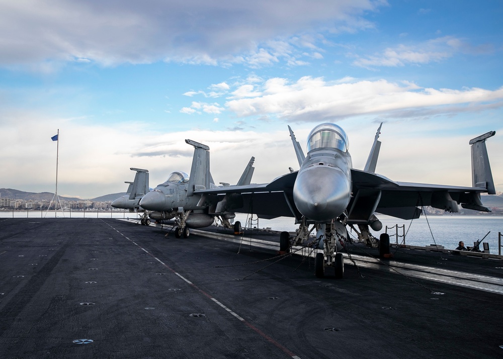 USS George H.W. Bush (CVN 77) Arrives in Piraeus, Greece