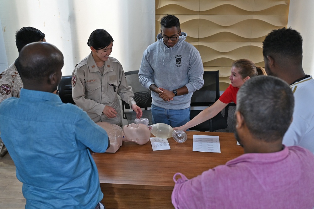 Civil Affairs-Africa functional specialty team conducts knowledge exchange with Djiboutian Nurses