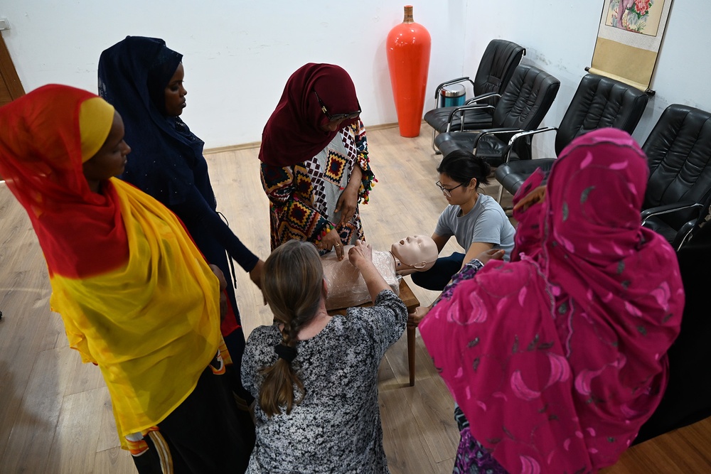 Civil Affairs-Africa functional specialty team conducts knowledge exchange with Djiboutian Nurses