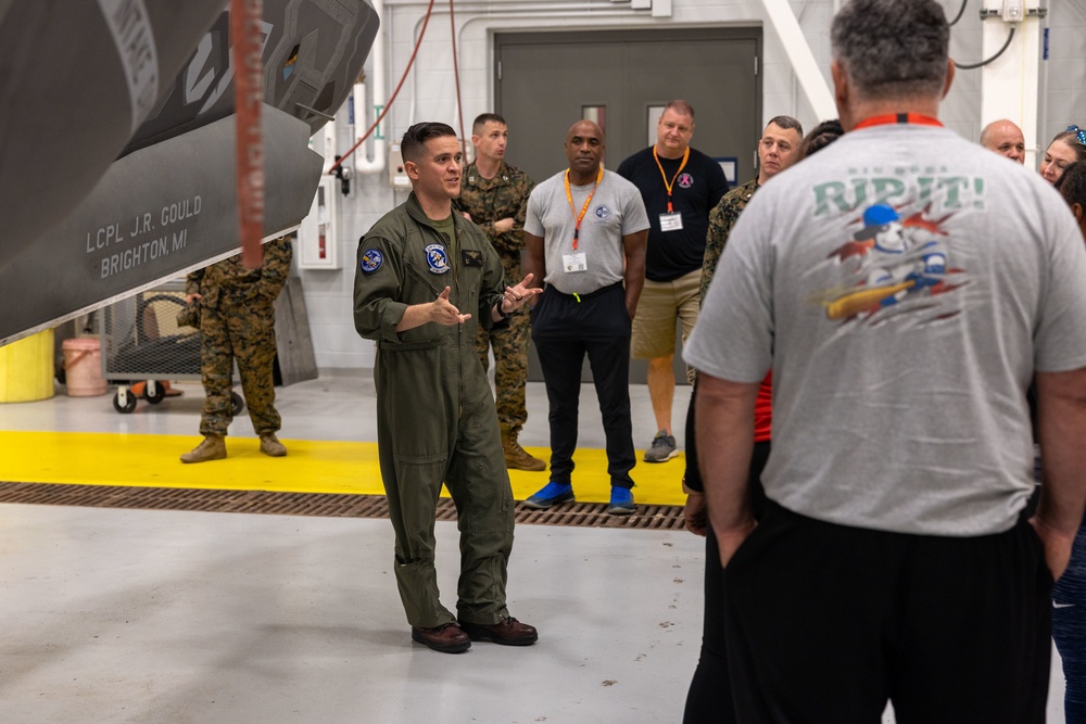 VMFAT-501 gives a tour during an educator workshop