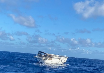 Coast Guard assists a U.S., a Norwegian boater by towing dismasted sailing vessel to safe harbor in Arecibo, Puerto Rico