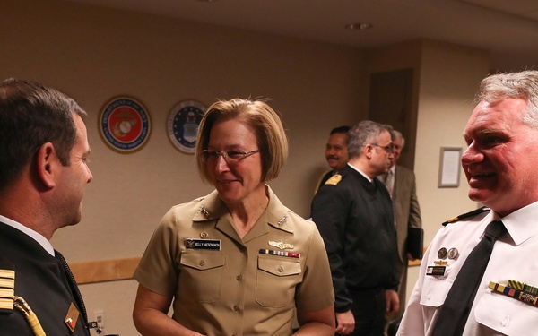 Vice Adm. Kelly Aeschbach, commander, Naval Information Forces, discusses Navy Information Warfare missions and priorities ...