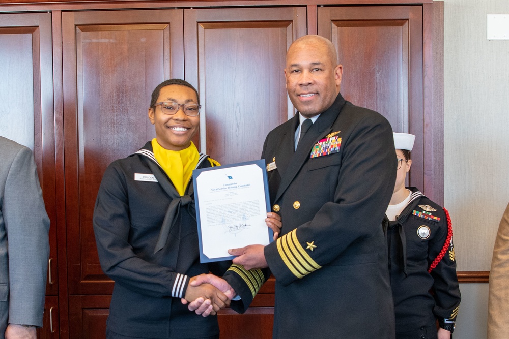 Pass-in-Review at US Navy Recruit Training Command