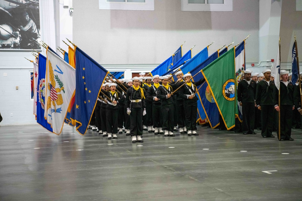 Pass-in-Review at US Navy Recruit Training Command