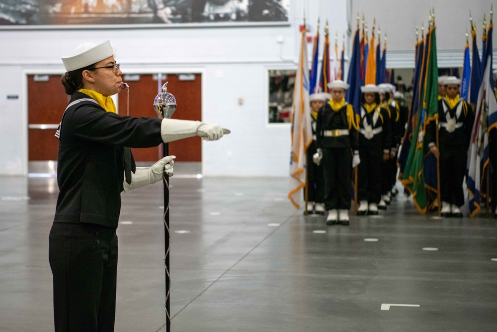 Pass-in-Review at US Navy Recruit Training Command