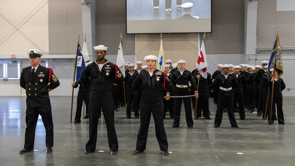 Pass-in-Review at US Navy Recruit Training Command