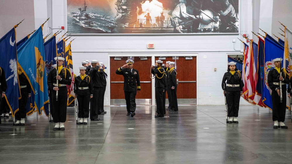 Pass-in-Review at US Navy Recruit Training Command