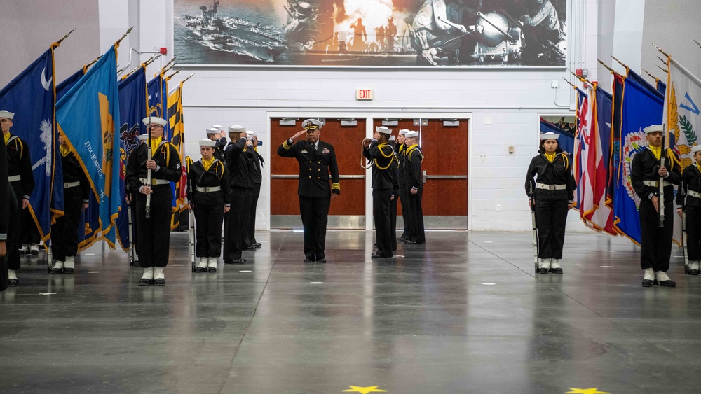 Pass-in-Review at US Navy Recruit Training Command