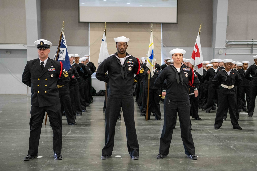 Pass-in-Review at US Navy Recruit Training Command