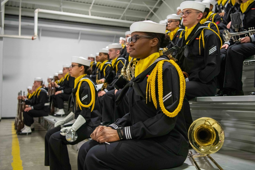 Pass-in-Review at US Navy Recruit Training Command