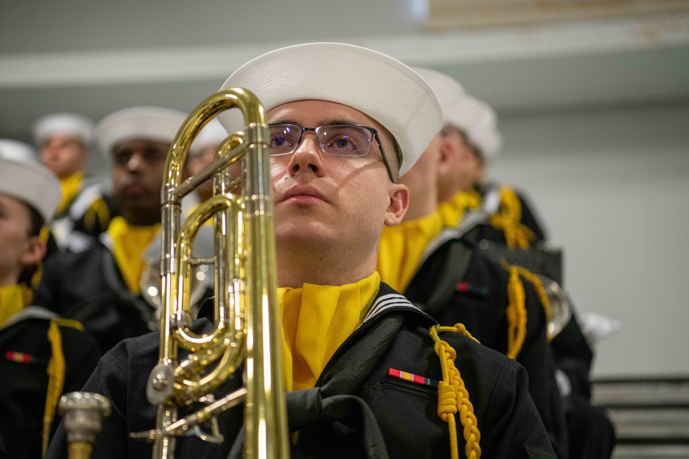 Pass-in-Review at US Navy Recruit Training Command